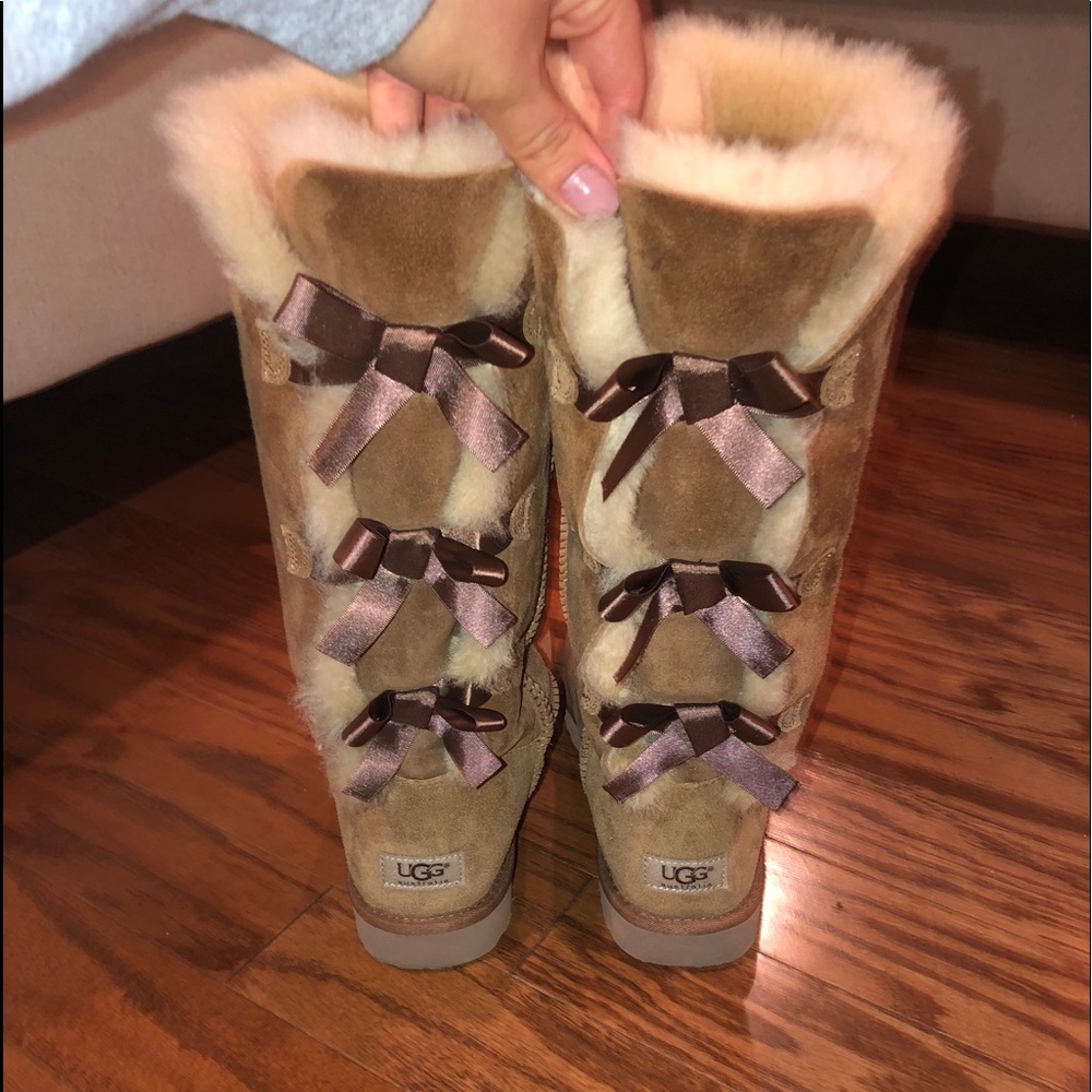 Tall Ugg Ribbon Boots
